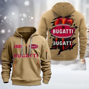 Prestige Coupe Hoodie Half Zipper, All Over Print Hoodie Gift For Prestige Coupe Enthusiasts CAR198 - Khaki