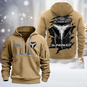 Hoodie Half Zipper Exclusive Logo Gift For Adventure Road Cruiser Enthusiasts CAR198 - Khaki