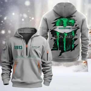 Elite Wheels Hoodie Half Zipper, All Over Print Hoodie Gift For Elite Wheels Enthusiasts CAR198 - Gray