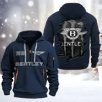 Hoodie Half Zipper Exclusive Logo Gift For Exotic Car Enthusiasts CAR198 - Navy