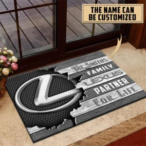 Executive Vehicle Doormat, Durable Auto-Inspired Rug for Garage or Home Entry CAR199 - Gray