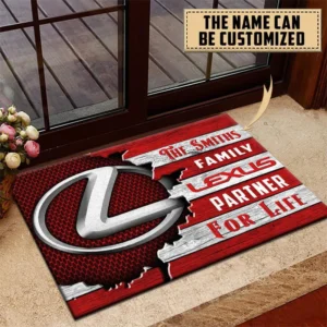Executive Vehicle Doormat, Automotive Logo Style Floor Mat CAR199 - Red
