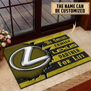 Premium Sedan Doormat, All Over Print Doormat For Car Lovers CAR199 - Yellow