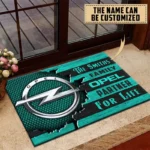 Passenger Vehicle Doormat, All Over Print Doormat For Car Lovers CAR199 - Cyan
