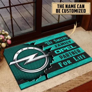 Passenger Vehicle Doormat, All Over Print Doormat For Car Lovers CAR199 - Cyan