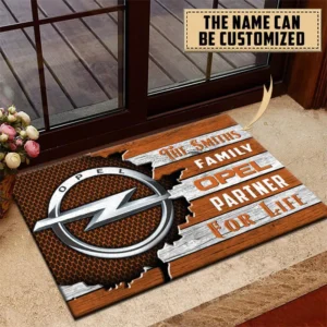 Daily Driver Doormat, Durable Auto-Inspired Rug for Garage or Home Entry CAR199 - Orange