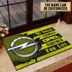 Affordable Automobile Doormat, All Over Print Doormat For Car Lovers CAR199 - Yellow