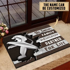European Sedan Doormat, All Over Print Doormat For Car Fans CAR199 - Brown