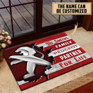 Commuter Vehicle Doormat, Durable Auto-Inspired Rug for Garage or Home Entry CAR199 - Red