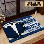 High-Tech Auto Doormat, All Over Print Doormat For Car Fans CAR199 - Blue
