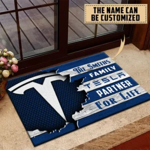 High-Tech Auto Doormat, All Over Print Doormat For Car Fans CAR199 - Blue