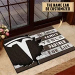 Electric Car Doormat, Durable Auto-Inspired Rug for Garage or Home Entry CAR199 - Brown