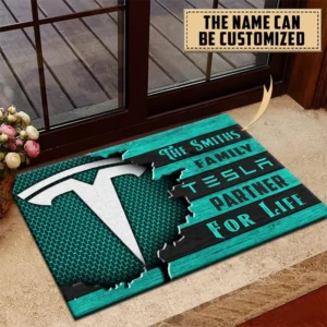 Eco-Friendly Car Doormat, All Over Print Doormat For Car Owners CAR199 - Cyan