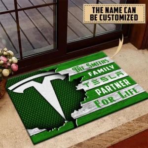 Eco-Friendly Car Doormat, Durable Auto-Inspired Rug for Garage or Home Entry CAR199 - Green