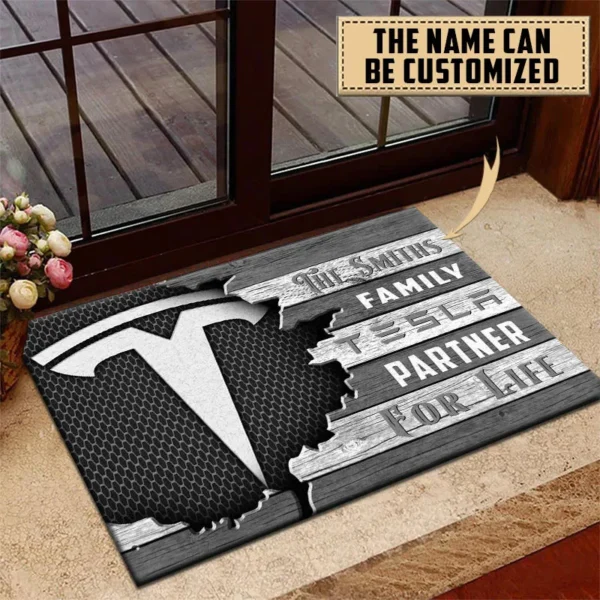High-Tech Auto Doormat, All Over Print Doormat For Car Lovers CAR199 - Gray