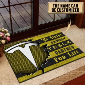 Futuristic Ride Doormat, All Over Print Doormat For Car Owners CAR199 - Yellow