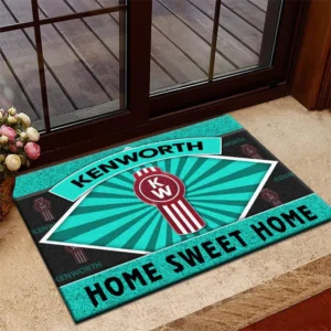 Commercial Truck Doormat, All Over Print Doormat For Car Lovers CAR303 - Cyan