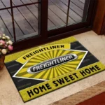 Road-Ready Truck Doormat, Automotive Logo Style Floor Mat CAR303 - Yellow
