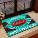 Cargo Hauler Doormat, All Over Print Doormat For Car Owners CAR303 - Cyan