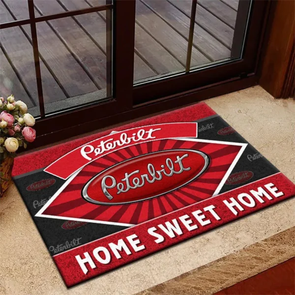 Logistics Truck Doormat, All Over Print Doormat For Car Lovers CAR303 - Red