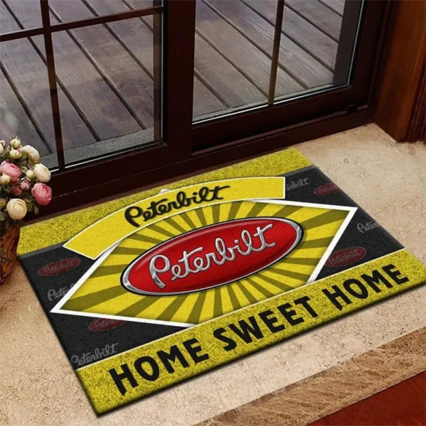 Logistics Truck Doormat, All Over Print Doormat For Car Lovers CAR303 - Yellow