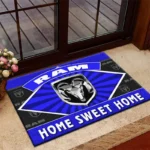 American Work Truck Doormat, Durable Auto-Inspired Rug for Garage or Home Entry CAR303 - Blue