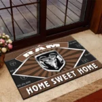 Tough Truck Doormat, Durable Auto-Inspired Rug for Garage or Home Entry CAR303 - Brown