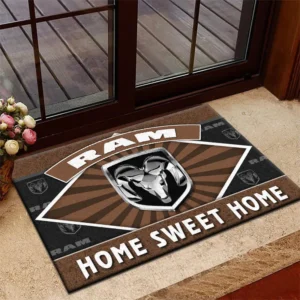 Tough Truck Doormat, Durable Auto-Inspired Rug for Garage or Home Entry CAR303 - Brown