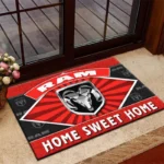 Pickup Truck Doormat, All Over Print Doormat For Car Fans CAR303 - Red