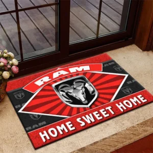Pickup Truck Doormat, All Over Print Doormat For Car Fans CAR303 - Red