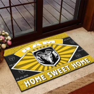 Heavy-Duty Truck Doormat, All Over Print Doormat For Car Fans CAR303 - Yellow