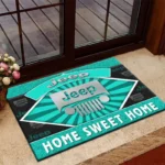 Trail-Ready SUV Doormat, All Over Print Doormat For Car Lovers CAR303 - Cyan