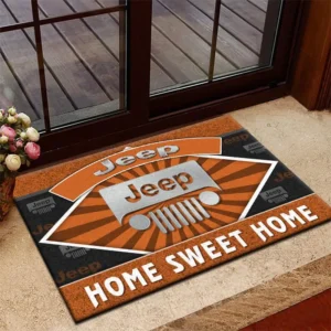 Adventure Utility Vehicle Doormat, All Over Print Doormat For Car Fans CAR303 - Orange