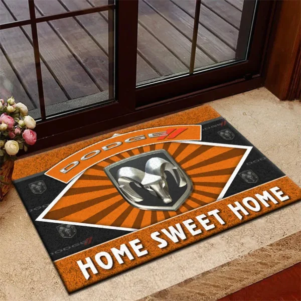 Drag Racing Vehicle Doormat, All Over Print Doormat For Car Fans CAR303 - Orange