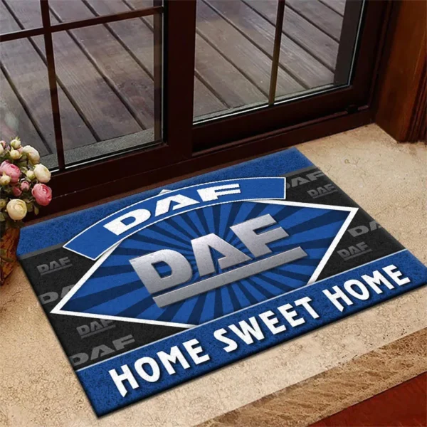 Transport Vehicle Doormat, All Over Print Doormat For Car Lovers CAR303 - Blue