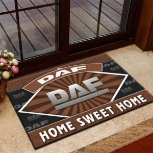 Industrial Vehicle Doormat, Automotive Logo Style Floor Mat CAR303 - Brown