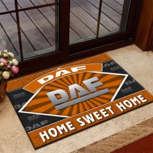 Road Hauler Doormat, All Over Print Doormat For Car Lovers CAR303 - Orange