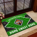 Cross-Country Rig Doormat, All Over Print Doormat For Car Lovers CAR303 - Green
