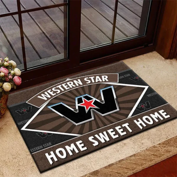 Road Hauler Doormat, All Over Print Doormat For Car Owners CAR303 - Brown