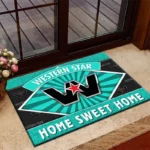 Cargo Hauler Doormat, Durable Auto-Inspired Rug for Garage or Home Entry CAR303 - Cyan