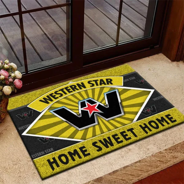 Transport Vehicle Doormat, All Over Print Doormat For Car Owners CAR303 - Yellow