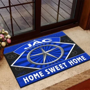 Mid-Size Cargo Truck Doormat, Automotive Logo Style Floor Mat CAR303 - Blue