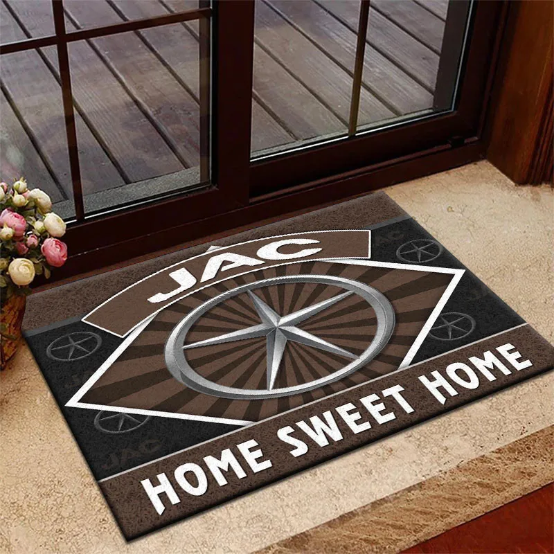 Compact Utility Vehicle Doormat, All Over Print Doormat For Car Fans CAR303 - Brown