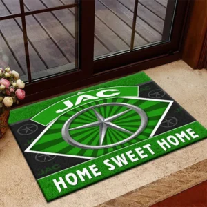Compact Utility Vehicle Doormat, All Over Print Doormat For Car Fans CAR303 - Green