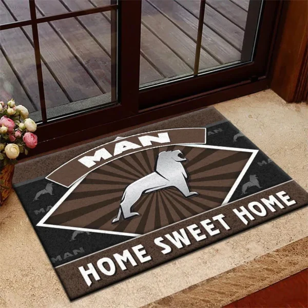 Logistic Support Truck Doormat, All Over Print Doormat For Car Lovers CAR303 - Brown