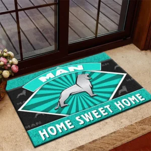 Heavy Utility Vehicle Doormat, All Over Print Doormat For Car Fans CAR303 - Cyan