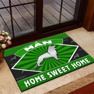 Utility Transport Truck Doormat, Durable Auto-Inspired Rug for Garage or Home Entry CAR303 - Green