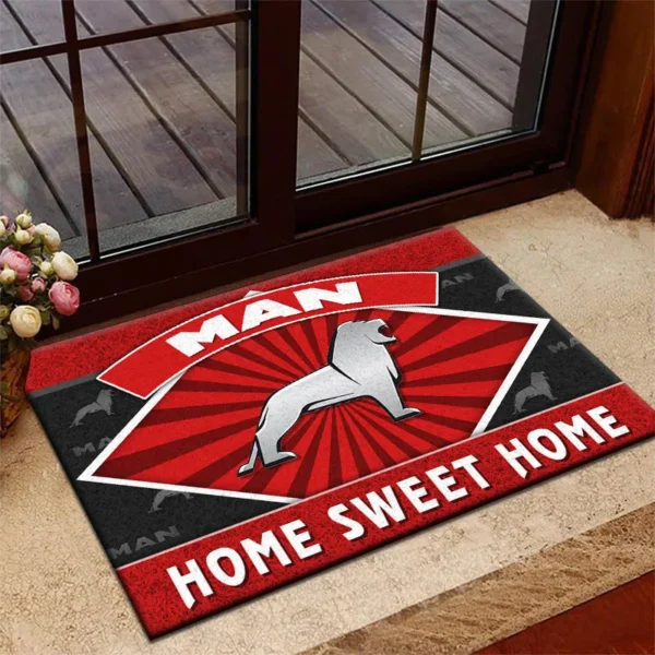 Long-Haul Transport Vehicle Doormat, All Over Print Doormat For Car Fans CAR303 - Red