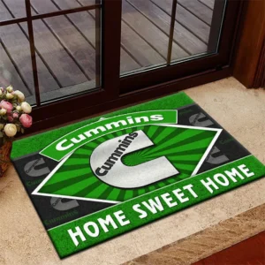 Titan Power Systems Doormat, Durable Auto-Inspired Rug for Garage or Home Entry CAR303 - Green