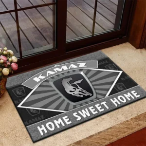All-Terrain Vehicle Doormat, Durable Auto-Inspired Rug for Garage or Home Entry CAR303 - Gray